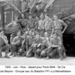 Juin 1945 : Nice - départ pour Paris (Cie des Cambarand)